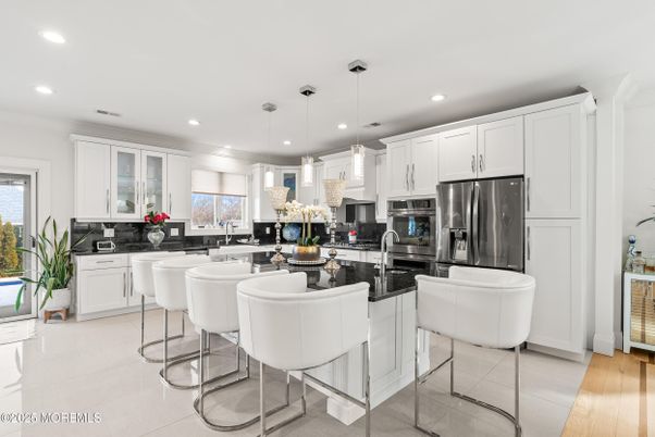Interior, Kitchen, Pendant Lights, Recessed Lighting, Stainless Steel Appliances