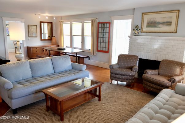 Fireplace, Interior, Living room, Stone Walls, Wood Texture Flooring