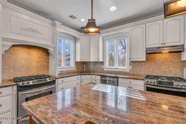 Interior, Kitchen, Pendant Lights, Recessed Lighting, Stainless Steel Appliances