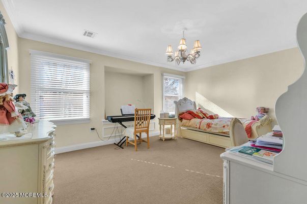 Bedroom, Chandelier, Home Office, Interior