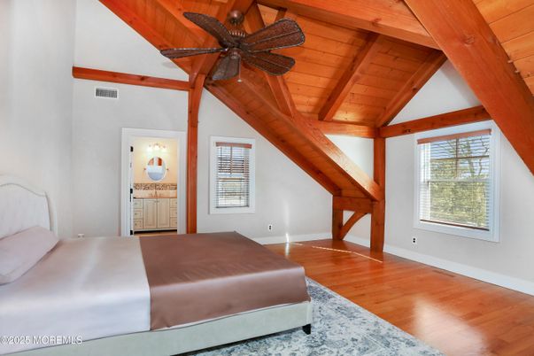 Bedroom, Interior, Wooden Beams, Wooden Ceilings, Wood Texture Flooring