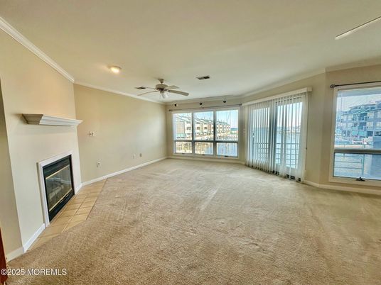 Empty room, Fireplace, Interior
