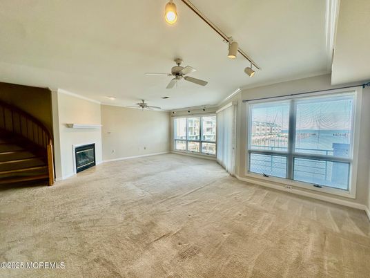 Empty room, Fireplace, Interior