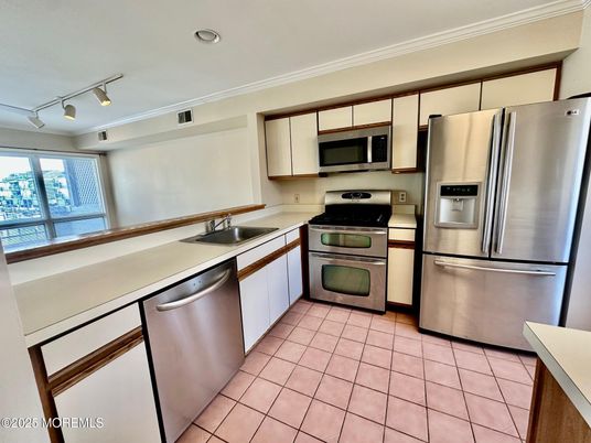 Interior, Kitchen, Recessed Lighting, Stainless Steel Appliances