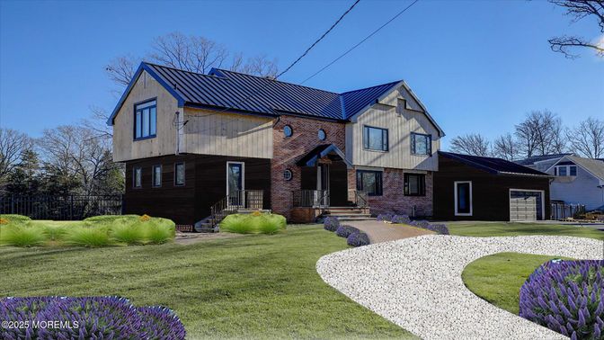 Attached, Exterior, Facade, Brick Facade, Farmhouse