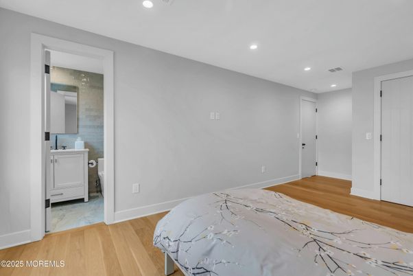 Bathroom, Bedroom, Interior, Marble, Recessed Lighting, Wood Texture Flooring