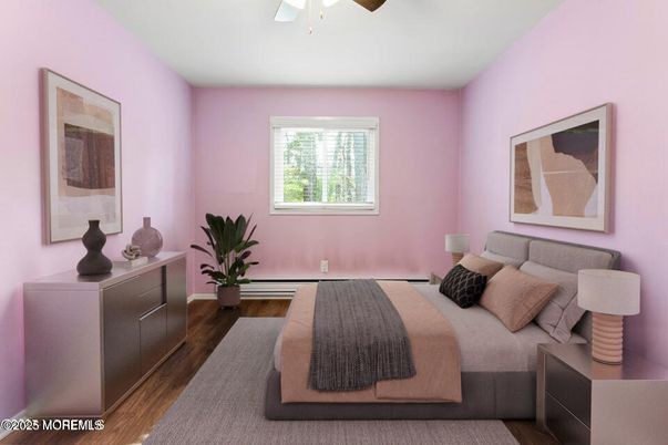Bedroom, Interior, Wood Texture Flooring