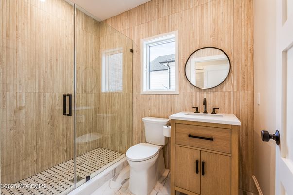 Bathroom, Glass Shower, Interior, Marble