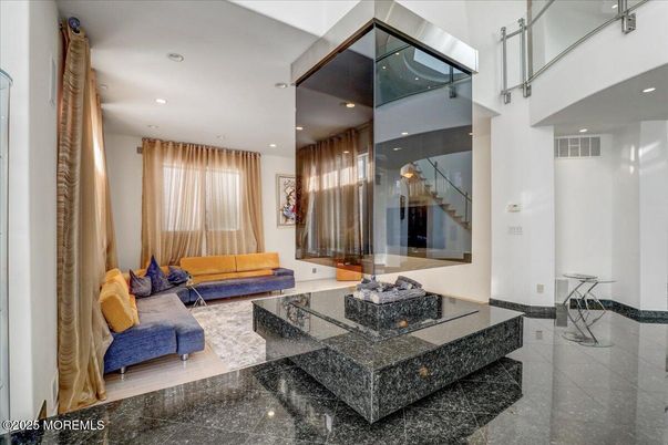 Interior, Living room, Recessed Lighting