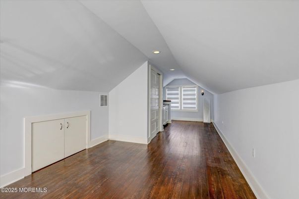 Empty room, Interior, Kitchen, Recessed Lighting, Wood Texture Flooring