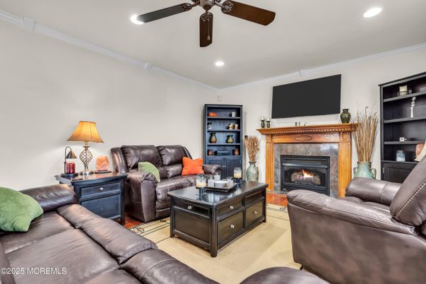 Fireplace, Interior, Living room, Recessed Lighting