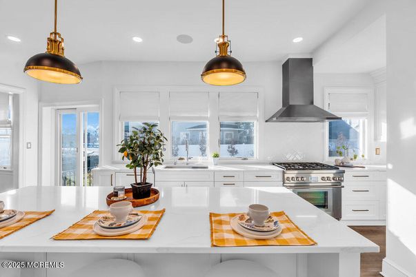 Interior, Kitchen, Pendant Lights, Recessed Lighting, Stainless Steel Appliances
