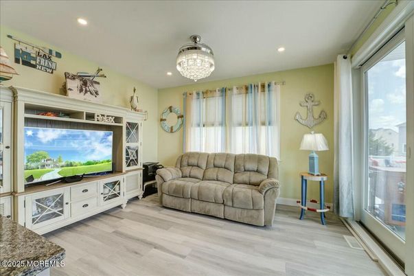 Chandelier, Interior, Recessed Lighting, Wood Texture Flooring