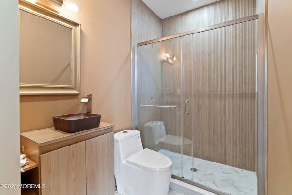 Bathroom, Glass Shower, Interior, Marble