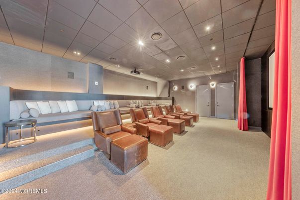 Home Theatre Room, Interior, Projection Screen, Recessed Lighting, Theatre Room