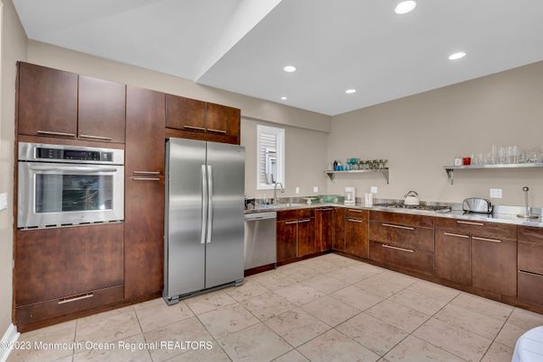 Interior, Kitchen, Recessed Lighting, Stainless Steel Appliances
