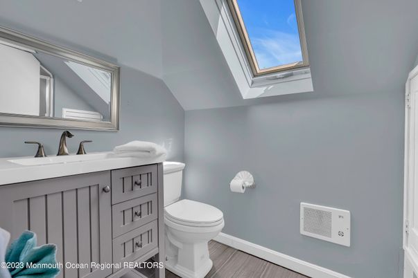Bathroom, Interior, Wood Texture Flooring