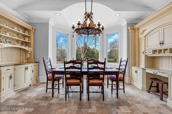 Chandelier, Dining room, Interior, Recessed Lighting