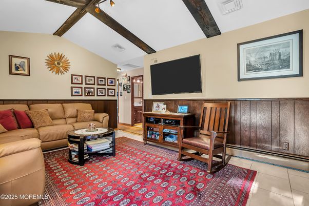 Interior, Living room, Wooden Beams
