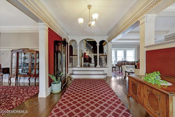 Chandelier, Interior, Piano, Wood Texture Flooring