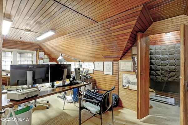 Home Office, Interior, Wooden Ceilings, Wooden Walls