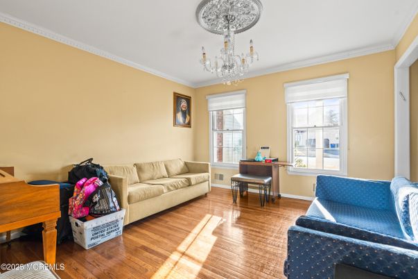 Chandelier, Home Office, Interior, Piano, Wood Texture Flooring