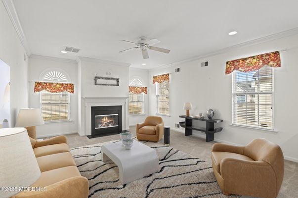 Fireplace, Interior, Living room, Recessed Lighting