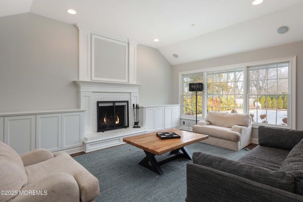 Fireplace, Interior, Living room, Recessed Lighting