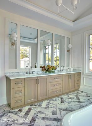 Bathroom, Dual Sink Vanities, Interior, Marble