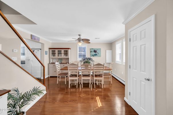 Dining room, Interior, Wood Texture Flooring