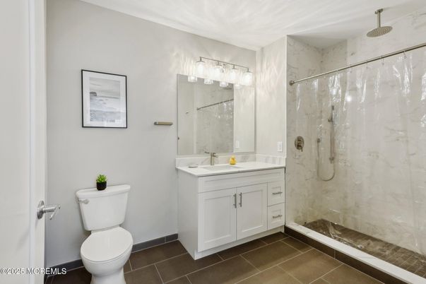 Bathroom, Glass Shower, Interior, Marble Walls