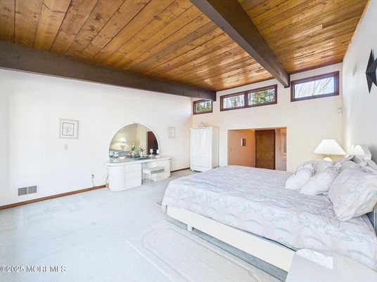 Bedroom, Interior, Wooden Beams, Wooden Ceilings