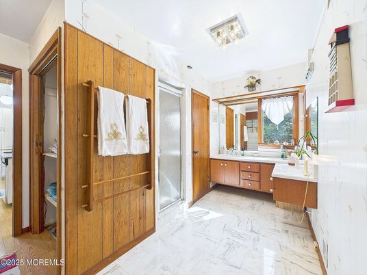 Bathroom, Glass Shower, Interior, Marble