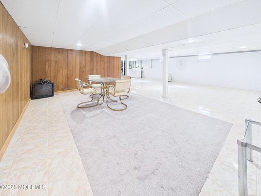 Dining room, Interior, Recessed Lighting, Wooden Walls