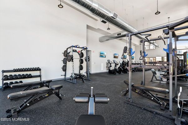 Fitness Equipment, Gym, Interior, Pendant Lights