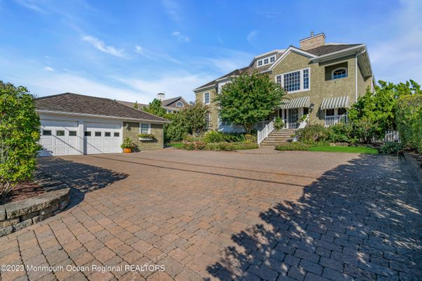 Attached, Detached Garage, Exterior, Facade, Mediterranean