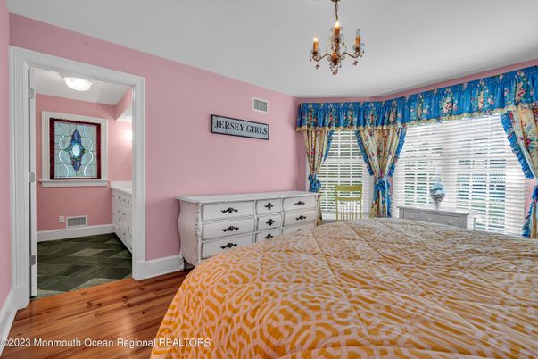 Bedroom, Chandelier, Interior, Wood Texture Flooring