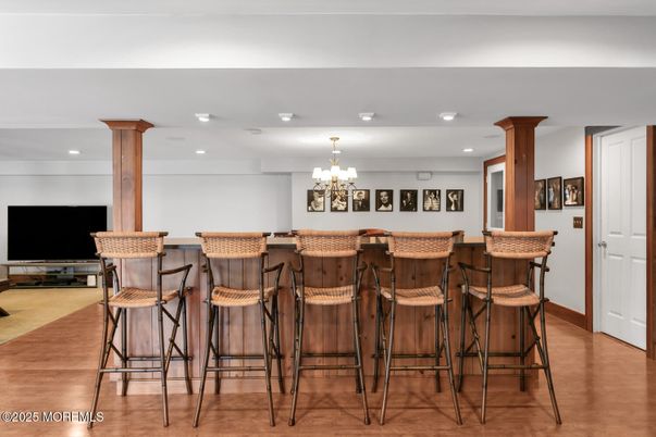 Chandelier, Interior, Recessed Lighting, Wood Texture Flooring