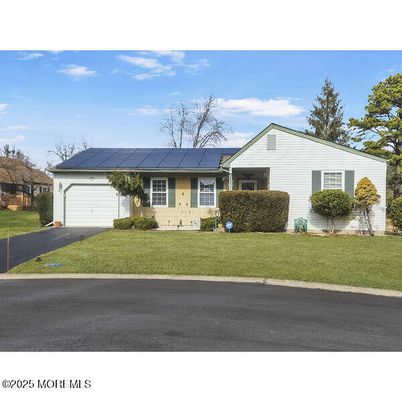 Attached, Exterior, Facade, Solar Panels, Ranch