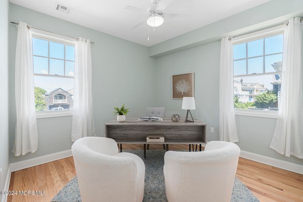 Home Office, Interior, Wood Texture Flooring