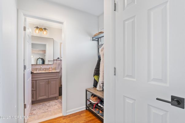 Bathroom, Interior, Wood Texture Flooring