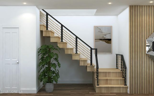 Interior, Recessed Lighting, Wood Texture Flooring