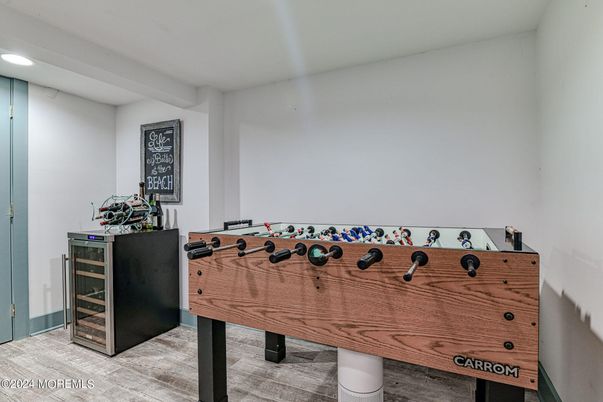 Game Room, Interior, Recessed Lighting, Wood Texture Flooring