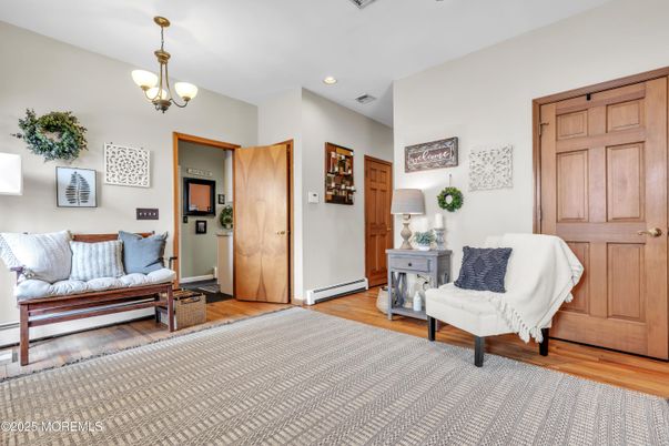Interior, Pendant Lights, Recessed Lighting, Wood Texture Flooring
