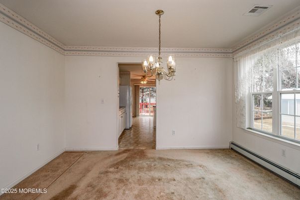 Chandelier, Empty room, Interior