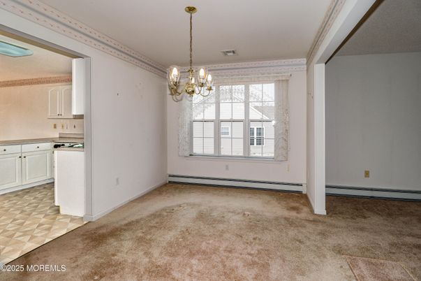 Chandelier, Empty room, Interior, Kitchen