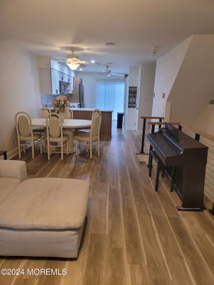 Dining room, Interior, Piano, Wood Texture Flooring