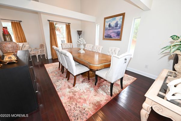 Dining room, Interior, Wood Texture Flooring