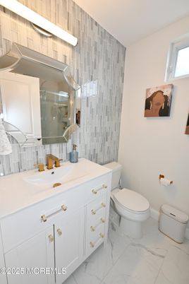 Bathroom, Glass Shower, Interior, Marble