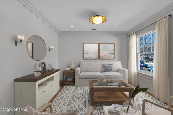 Interior, Living room, Recessed Lighting